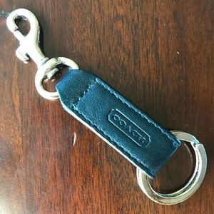 COACH vintage leather keyring keychain
